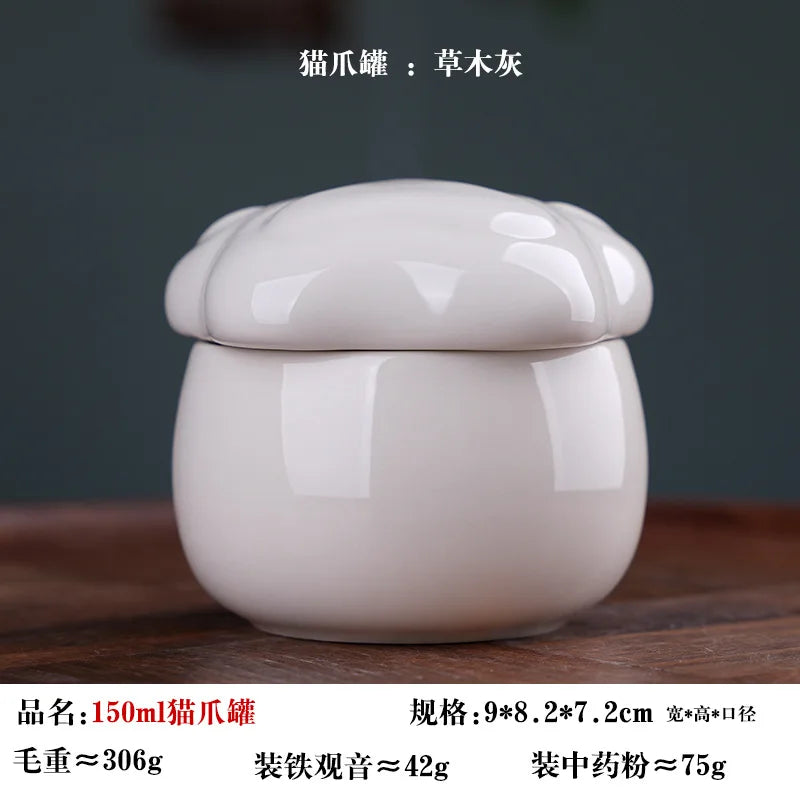 Ceramic Urn Dog Hair and Teeth Storage Pets Memorials Urn for Dogs Ashes Sealed and Moisture-proof Pet Souvenir Products