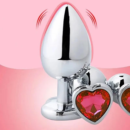 3PCS S/M/L Metal Anal Plug Butt Plug Sex Toy Butt Toy for Women Men Couples Adult Game Masturbator Anal Diamond Sex Shop 18+