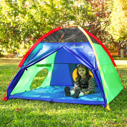 Kids Play Tent Easy Fun Dome Tent for Children Indoor/Outdoor Fun - X' Gift