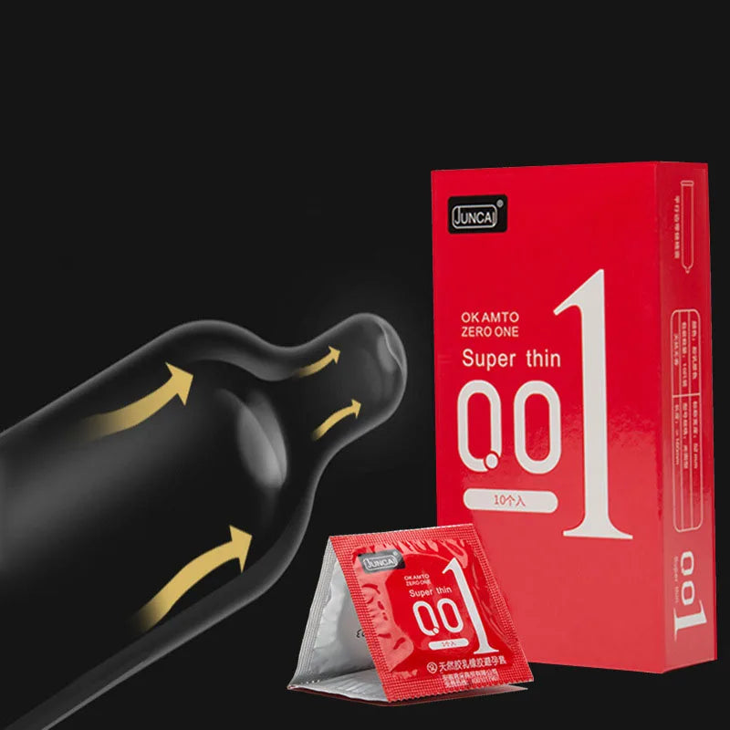 Delayed Ejaculation Condoms Ultrathin 001 Sex Toys Penis Cock Sleeves for Men High Stimulated Skin Feeling Adult Sex Accessories