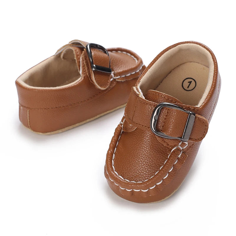 HAIZHIW 0-18M Baptism Newborn Baby Prewalker Girls Boys Casual Shoes Leather Non-Slip Soft-Sole Infant Toddler First Walkers