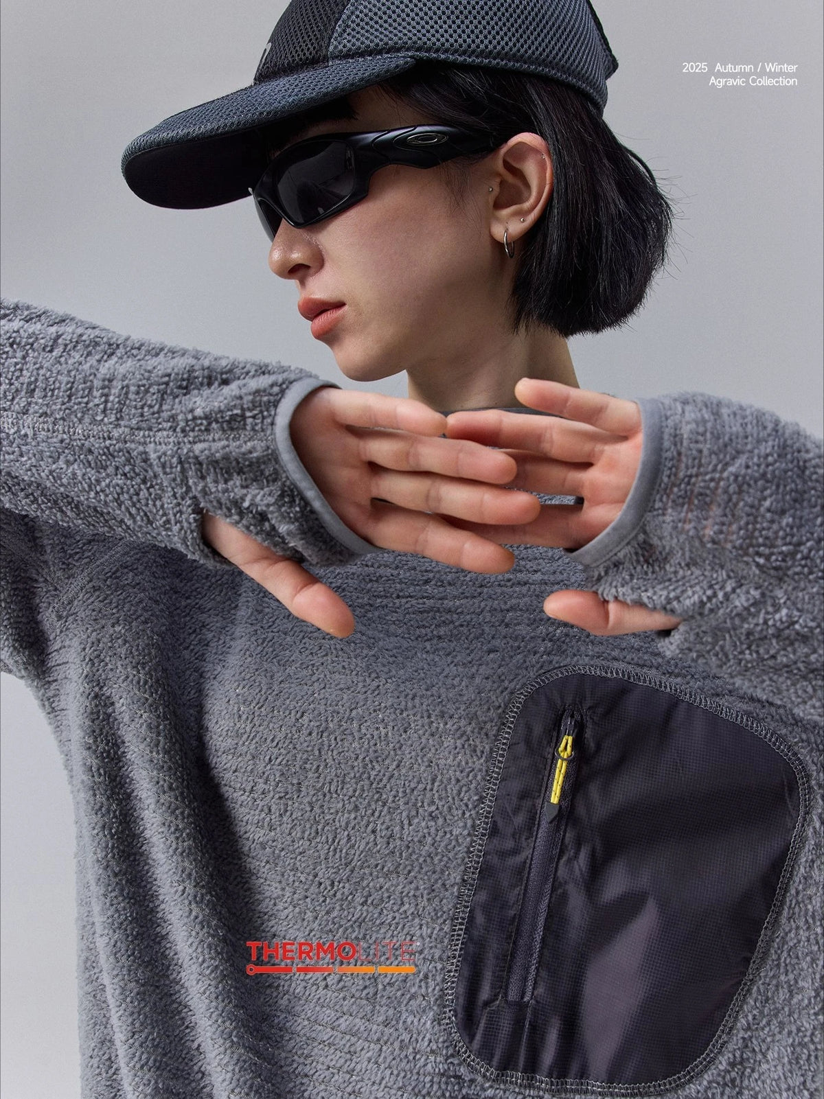 Thermolite® All Season 190g Ultra-light Breathable Thermal Hoodie, Urban Outdoor Techwear Mid-layer with Thumbholes & Zip Pocket
