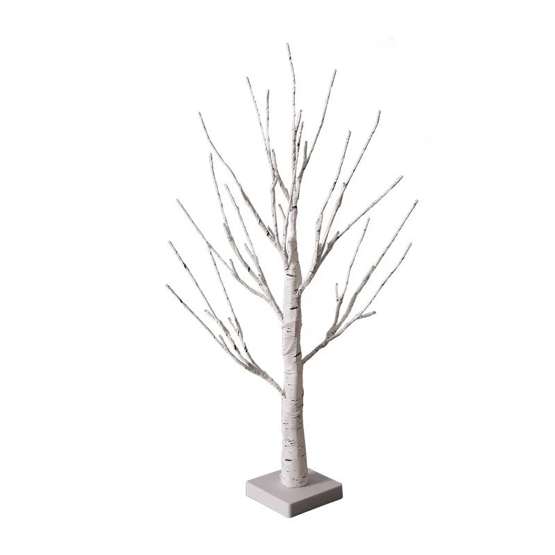 60cm Easter Brich Tree Lamp 40LED Easter Eggs Ornaments Hanging Easter Decorations for Home Spring Festival Party Table Decor