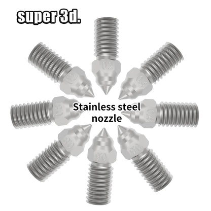 0.2/0.4/0.6/0.8mm For Elegoo Neptune 4 Nozzle Hardened/Stainless Steel Brass Nozzles 3D Printer Parts For Elegoo Neptune4 Nozzle