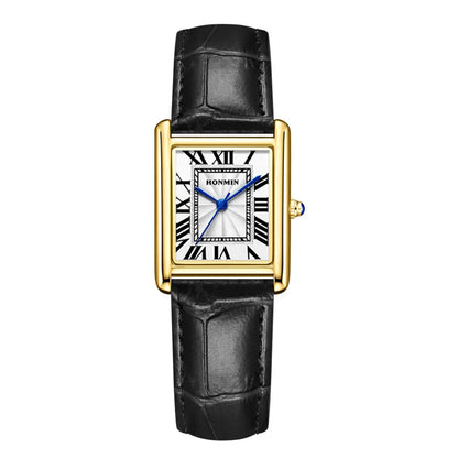 New Elegant Watches for Women and Men Fashion Leather Strap Waterproof Quartz Wristwatches Couple's Watches Gifts Drop Shipping