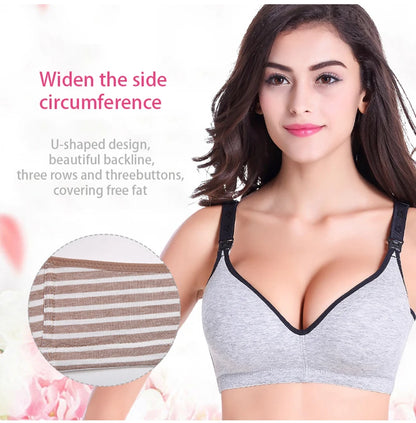 Maternity Bras Wirefree Nursing Bra Panties Set Pregnancy Clothes Prevent Sagging Breastfeeding Women's Breathable Lactancia Bra