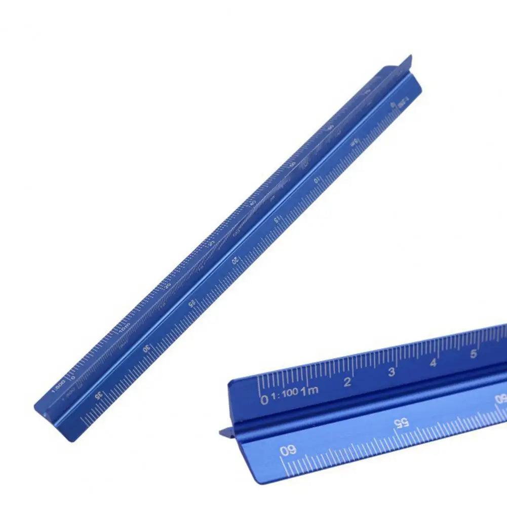 Aluminum Alloy Engineering Scale Ruler High Precision Triangular Architectural Drafting Tool Scale Bar Drafting Supplies