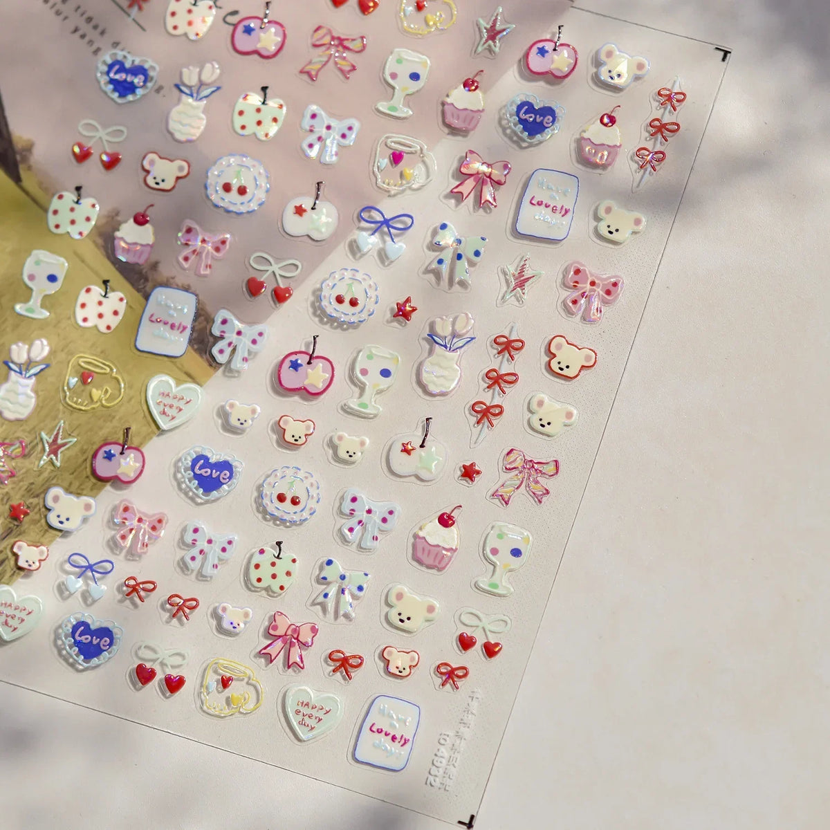 Ocean Shell Starfish Shell Conch Whale Dolphin Seahorse Coconut Tree Water Bubbles Self Adhesive Nail Art Sticker Manicure Decal