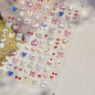 Ocean Shell Starfish Shell Conch Whale Dolphin Seahorse Coconut Tree Water Bubbles Self Adhesive Nail Art Sticker Manicure Decal
