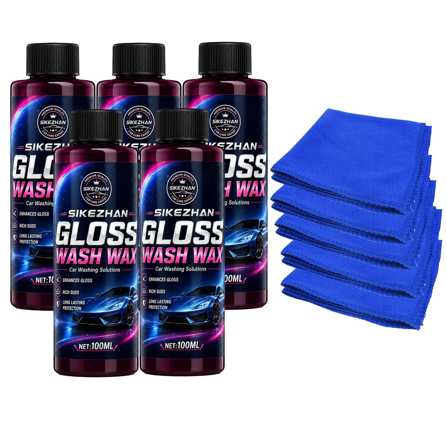 100ml Pink Foaming Extreme Bodywash & Wax Foaming Car Wash Soap, (Works with Foam Cannons/Guns or Bucket Washes) for Cars