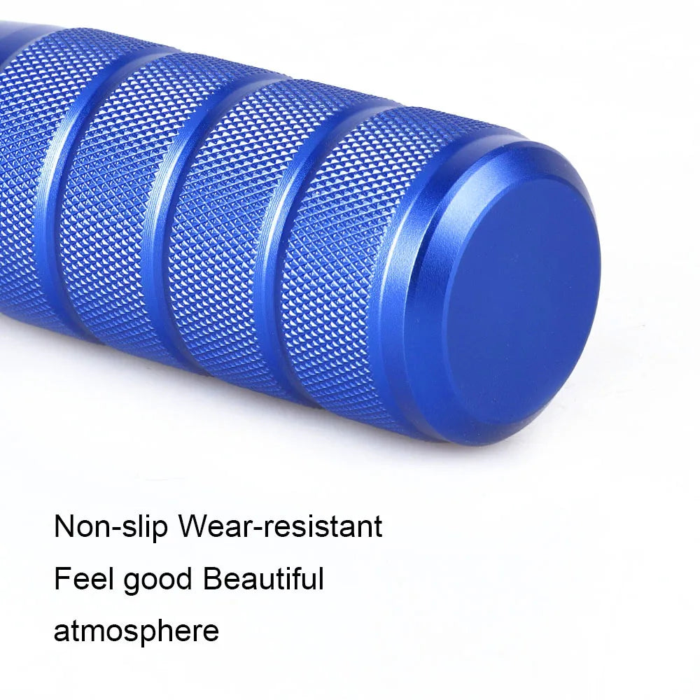 Universal Car Manual Transmission Aluminum Knurled Gear Shift Knob 95mm Non-Slip Gear Lever Knob M8 M10 M12 Universal