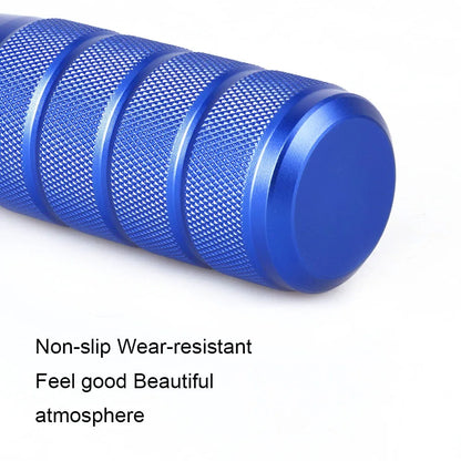 Universal Car Manual Transmission Aluminum Knurled Gear Shift Knob 95mm Non-Slip Gear Lever Knob M8 M10 M12 Universal