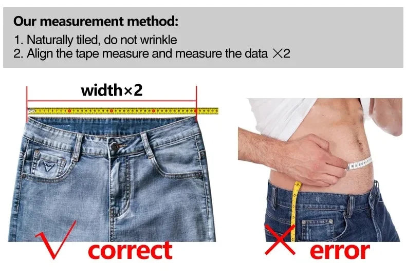 Plus Size 28-42 Men's Jeans Spring Summer Thin Business Classic Stretch Straight Denim Pants Male Brand Casual Loose Trousers