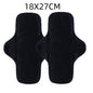 AI2 2PCS Black Pure Cotton Sanitary Pad Reusable Menstrual Pads Heavy Flow Women Menstrual Period Washable Sanitary Napkin
