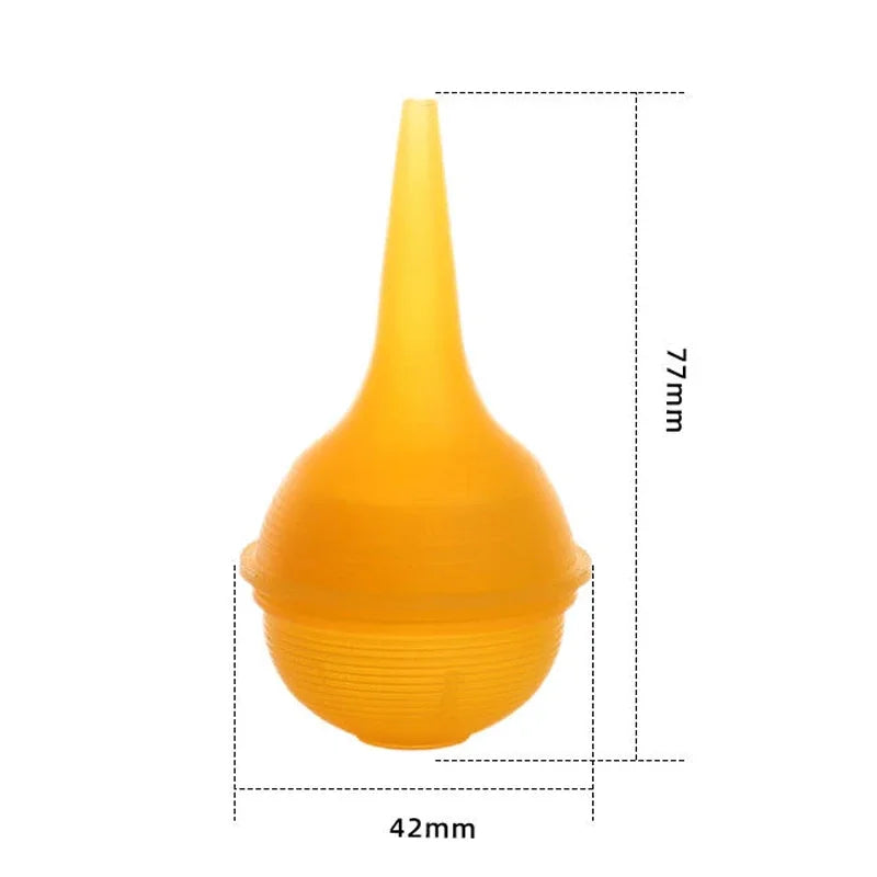 Reusable Clear Silicone Baby Ear Syringe & Nasal Aspirator Newborn Manual Sucks Snot and Mucus Nasal Bulb Ear Syringe Cleanable