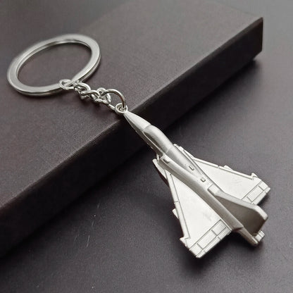 Air Plane Model Fighter Keychains Metal Cool Airplane Keyring Pendant Car Motorcycle Bag Key Chain Ring for Men Creative Gift
