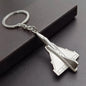 Air Plane Model Fighter Keychains Metal Cool Airplane Keyring Pendant Car Motorcycle Bag Key Chain Ring for Men Creative Gift