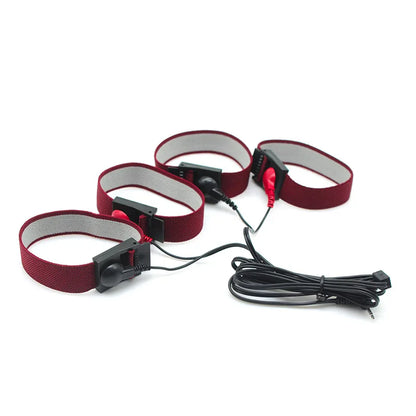 Electric Shocker Anal Butt Plug,E stim Electrosex Penis Ring ,Nipple Electrostimulation Cockring Chastity Cage E-stim Bdsm Toys