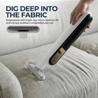 Handheld Vacuum Cleaner with LED Light, Portable Car Cordless Vacuum Cleaner with Powerful Suction and 7 Nozzles, Blowing, White