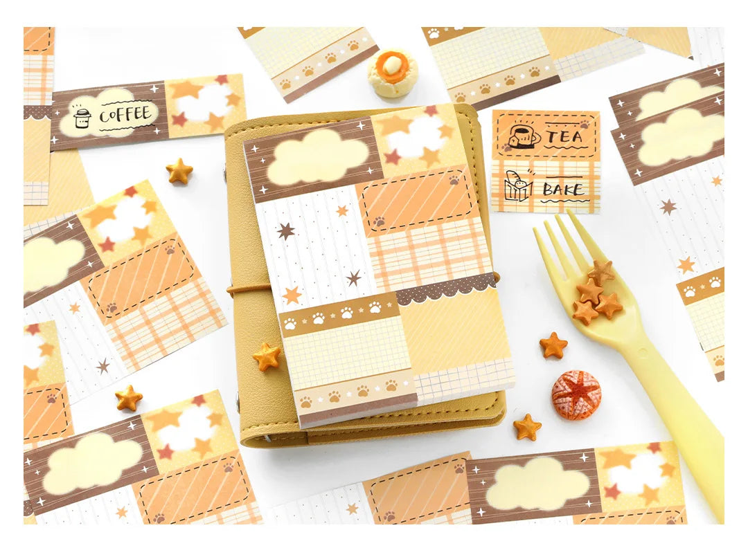 80sheets Starlight Fragment Series Kawaii Ins Message Notes DIY Scrapbooking Material Aesthetics Craft Paper