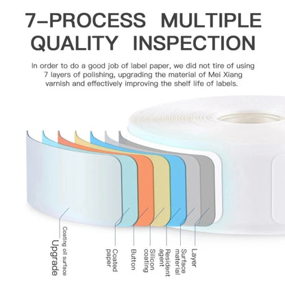 12*40mm 15*30mm 15*50mm White Gap Label Paper for P12 P15 Phomemo D30 Q30 Thermal Printer Waterproof Self Adhesive Sticker Roll