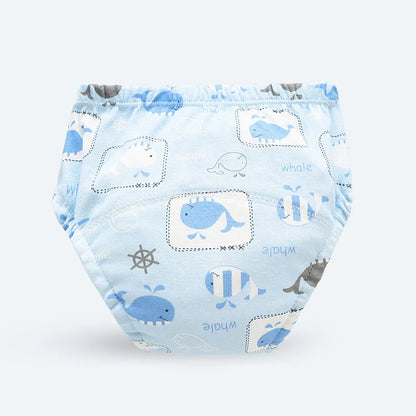 Reusable Baby Breathable Diapers Pee Shorts Underwears Soft Cotton Toddler Potty Training Pants for Boys Girls Baby Nappies