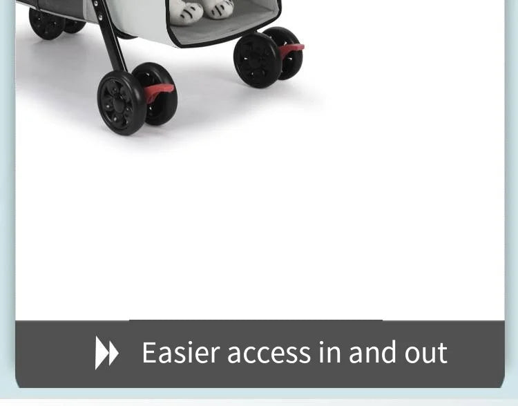 Medium To Large Dog Pet Stroller Multifunctional and Foldable Suitable for Outdoor Travel, Large Size for Commuting and Portable