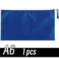A4/A6 Pencil Bag Zipper Pouch Document Puzzle Bag Waterproof Zip File Folders Pencil Case Storage Bags School Office Supplies