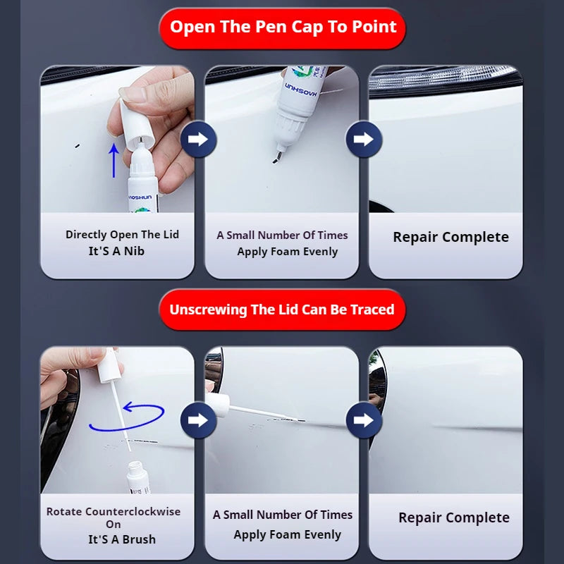 For 2012-2025 Tesla Model 3 Y X S Car Paint repair pen Car touch up pen Black white Tesla wheel paint repair agent Paint repair