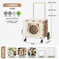 Pet outdoor pet travel trolley cat dog trolley folding shopping cart supermarket household