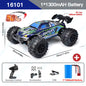 ZWN 1:16 70KM/H Or 50KM/H 4WD RC Car With LED Remote Control Cars High Speed Drift Monster Truck for Kids vs Wltoys 144001 Toys