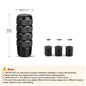 Universal Car Manual Transmission Aluminum Knurled Gear Shift Knob 95mm Non-Slip Gear Lever Knob M8 M10 M12 Universal