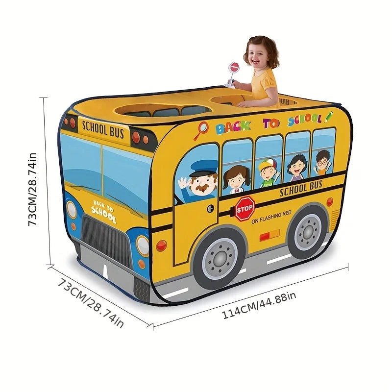 Fun Foldable Play Tent for Kids - Easy to Pop Up, No Assembly Required, Car Design, Durable Polyester and Steel Frame, Playhouse for Boys and Girls, Holiday Gift, Beach Toy