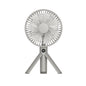 XIAOTREE Portable Handheld Rechargeable Fan LED Digital Display 180°Adjustable Rechargeable Fan 4 Speed Wind Camping Tripod Fan