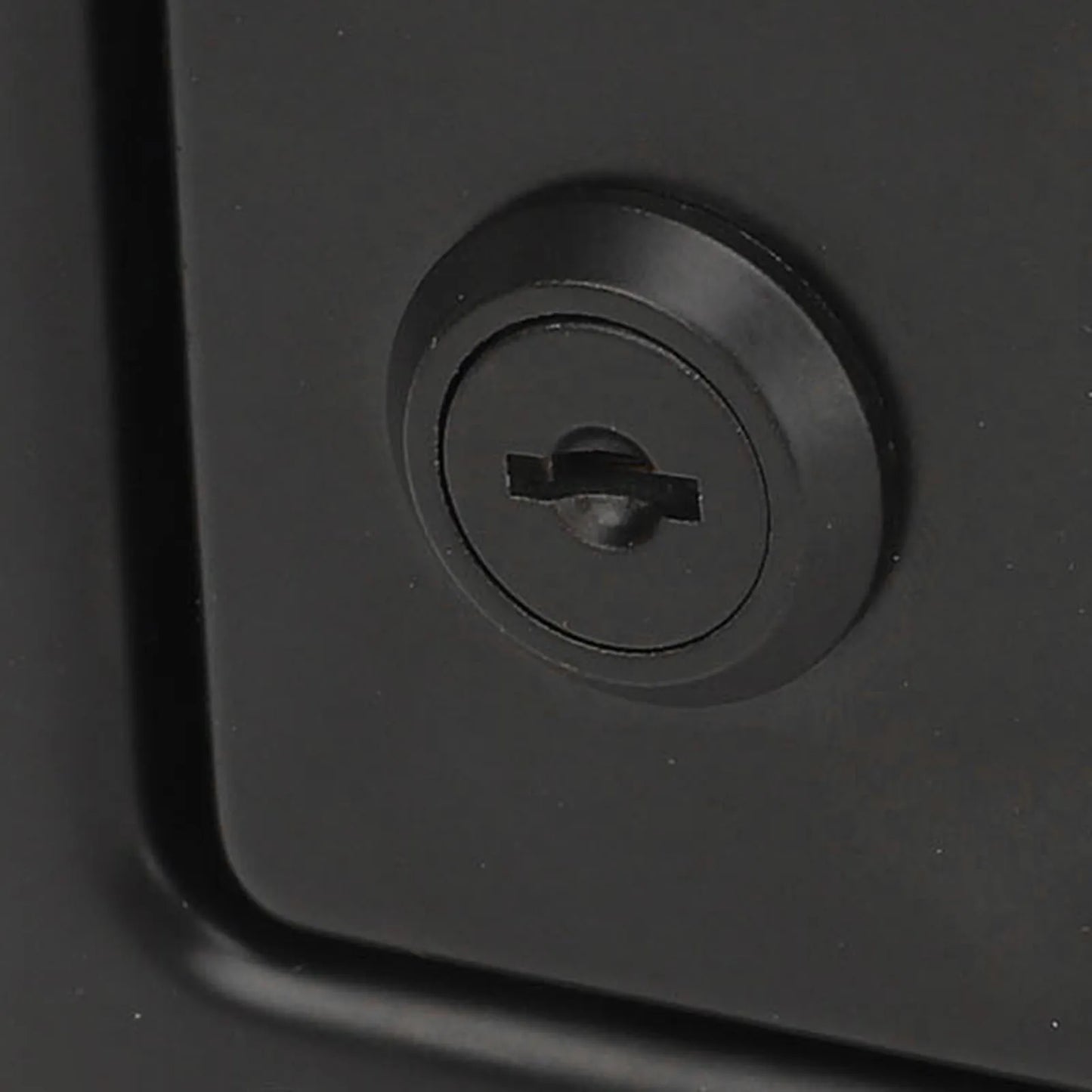 RV Toolbox Flush  Rugged Stylish  Reliable Trailer Paddle Door  Black  High Hardness for Campers