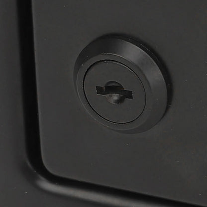 RV Toolbox Flush  Rugged Stylish  Reliable Trailer Paddle Door  Black  High Hardness for Campers