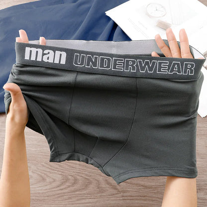 4-Piece/Set Men's Cotton Comfortable Boxer Shorts Breathable And Fashionable Fitness Underwear Men's Close Fitting Boxer Shorts