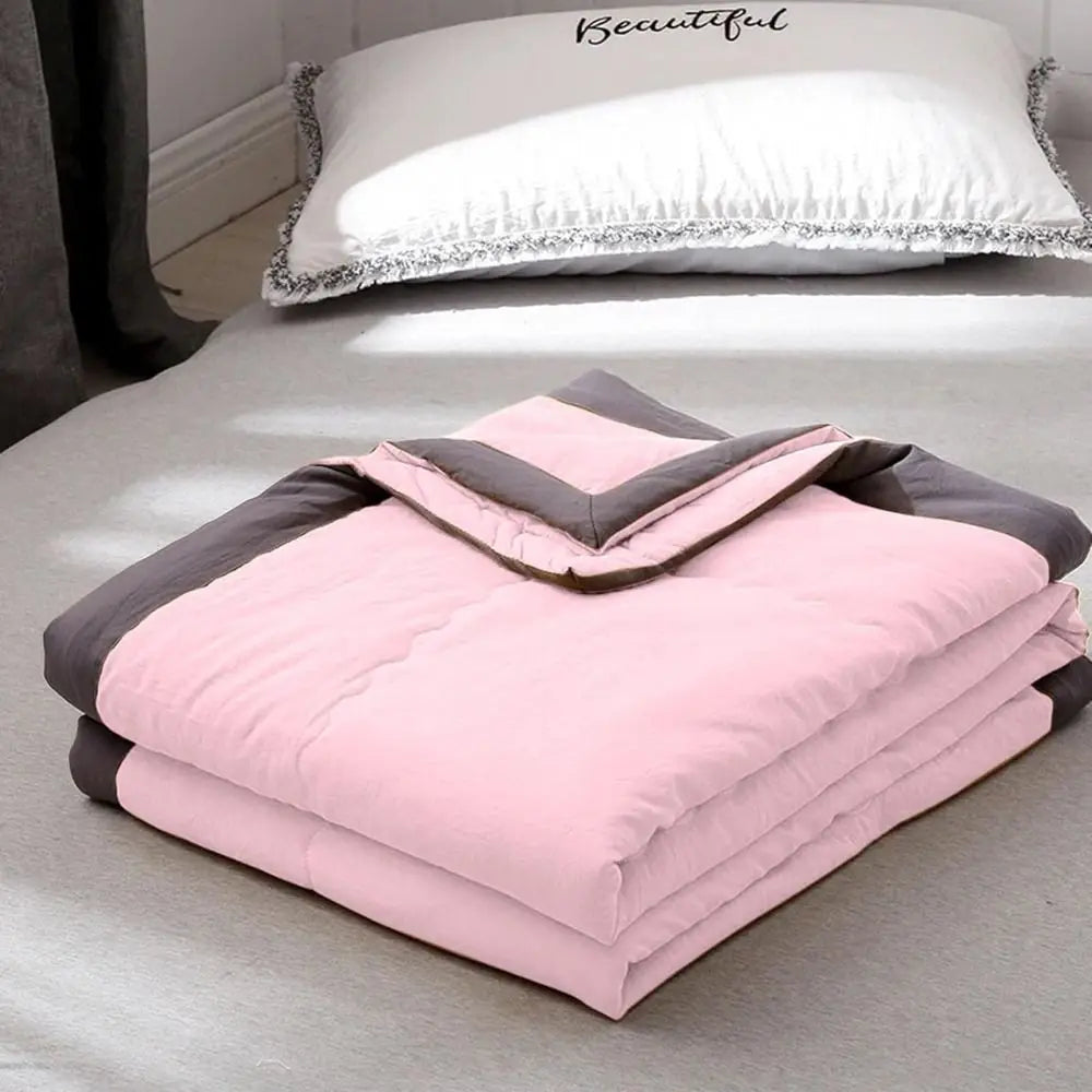 New Double Sided Cooling Blanket Cold Effect Skin-Friendly Conditioning Quilt Breathable Solid Color Cooler Quilt Spring Summer