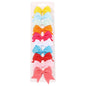 10Pcs/Set New Cute Solid Ribbon Bowknot Hair Clips for Baby Girls Handmade Bows Hairpin Barrettes Headwear Baby Hair Accessories