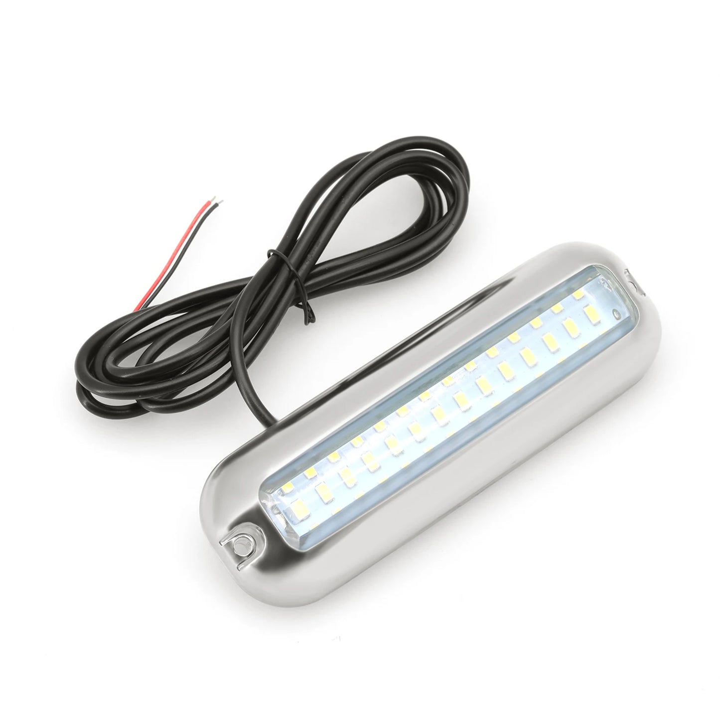 12V LED Boat Transom Light Underwater Pontoon Marine Ship Boat Accessories Light Stainless Steel Waterproof Marine Light IP68