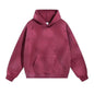 IEFB Washed Male Set Sweatshirt Sweatpants Splash-ink White Spray Dye Velvet Hoodies Autumn Spring New Trendy Male Wear 9W125