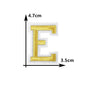 26 English gold letters Hot-melt adhesive ironing embroidery Patch DIY sewing decorative clothes patch