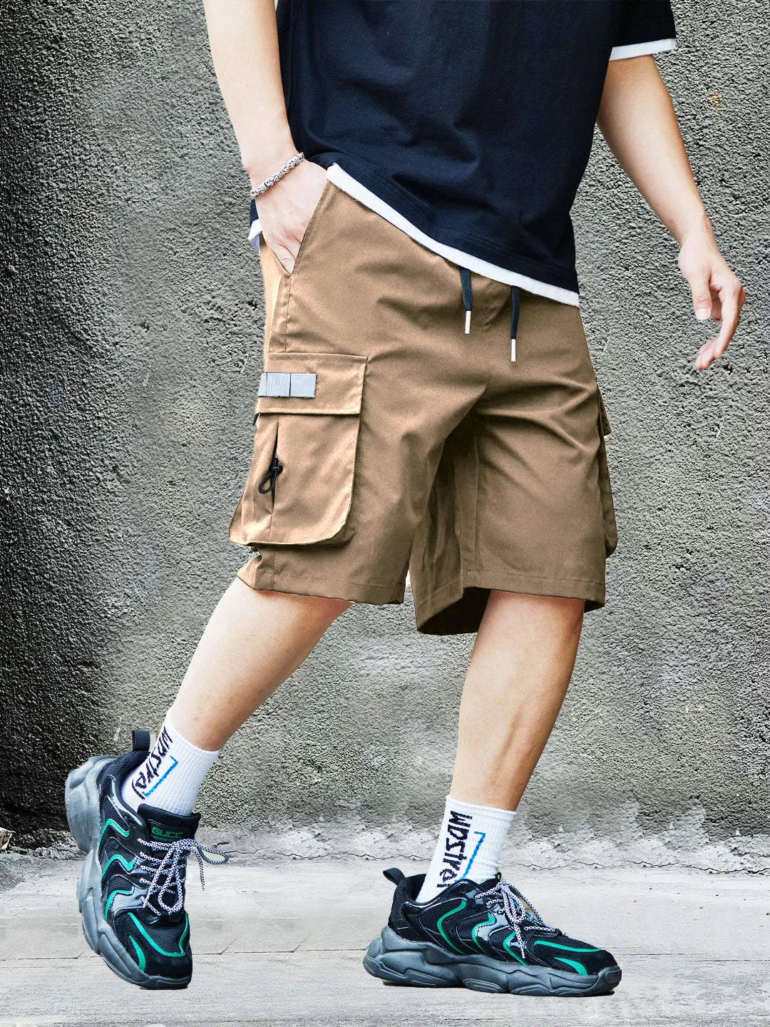 Men's Cargo Shorts, Outdoor, Travel, Casual Sports, Large Pockets, Durable and Comfortable Fabrics, Thin Shorts for Outings 17