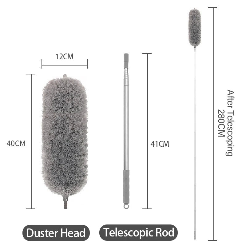 Extendable Microfiber Duster Retractable Duster Brush Household Cleaning Tools Dust Remover Brush For Dust Cleaning CCD001