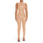 PVC Sleeveless Jumpsuit for Ladies, Wet Look, Shiny Patent Leather, O-Neck Bodycon, Tank Catsuit, Stretch Slim Rompers, Sexy