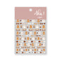 White Bloom Translucent Hollow Butterfly Heart Nail Sticker Press on Nails Decals Hollow Heart Star Moon Shape Sticker Sliders