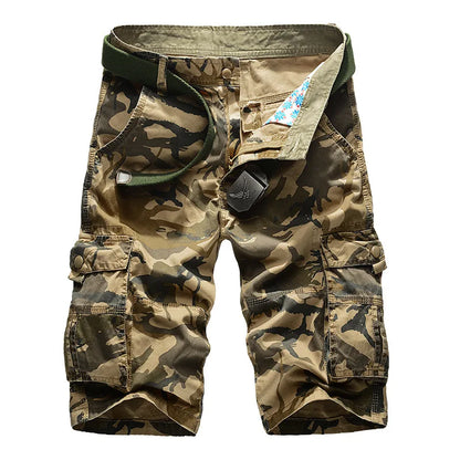 No Belt Camouflage Camo Cargo Shorts Men 2026 New Mens Casual Shorts Male Loose Work Shorts Man Military Short Pants Plus Size