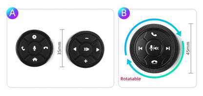 Junsun Universal Car Wireless Steering Wheel Control Button for for Android Autoradio 10 Key Functions Controller With LED Light