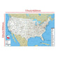 English Map USA Map Road Map Canvas Painting Living Room Home Decoration Children School Supplies