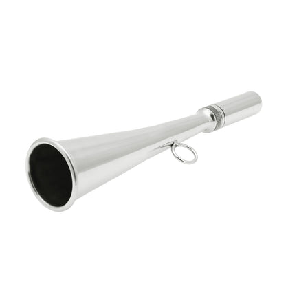 AD Foghorn Stainless Steel Fog Horn Boat Foghorn Handheld Foghorn with Removable Mouthpiece for Yacht Marine Safety
